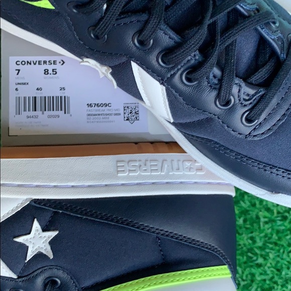 CONVERSE FASTBREAK PRO MID OBSIDIAN/WHITE/ MENS - Picture 16 of 16